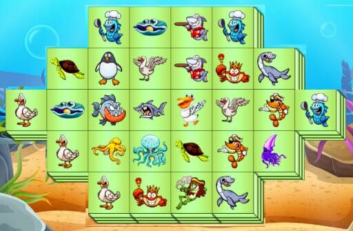 aquatic triple mahjong