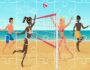 beach volley ball jigsaw