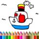 bts boat coloring