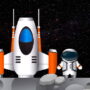 flying to the moon