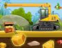 gold truck crane